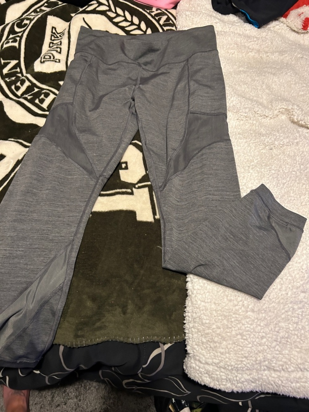 Gray High-Waist Performance Leggings - Women's Activewear